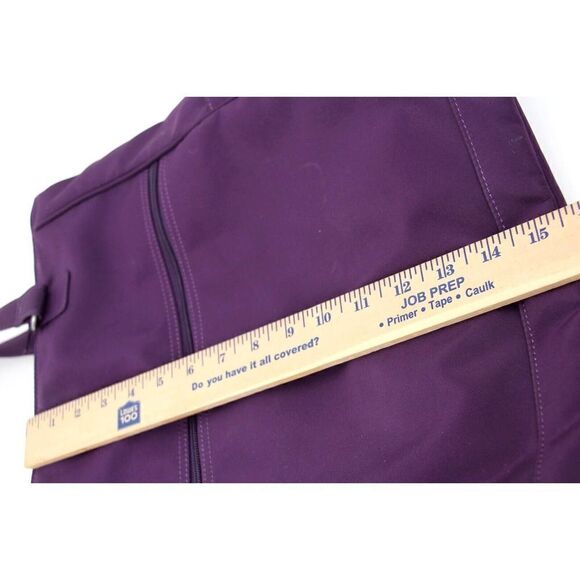 LARGE ELLINGTON PURPLE NYLON DOUBLE HANDLES SHOULDER BAG HANDBAG TOTE HOBO PURSE - Picture 15 of 16